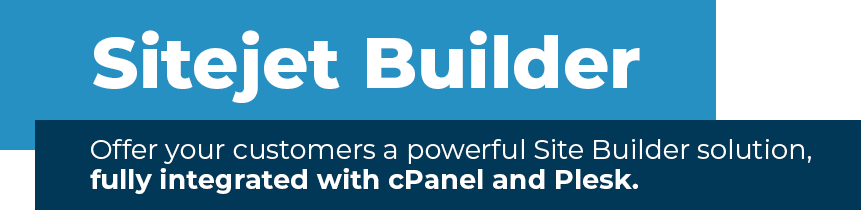 Offer your customers a powerful Site Builder solution with WHMCS + Sitejet